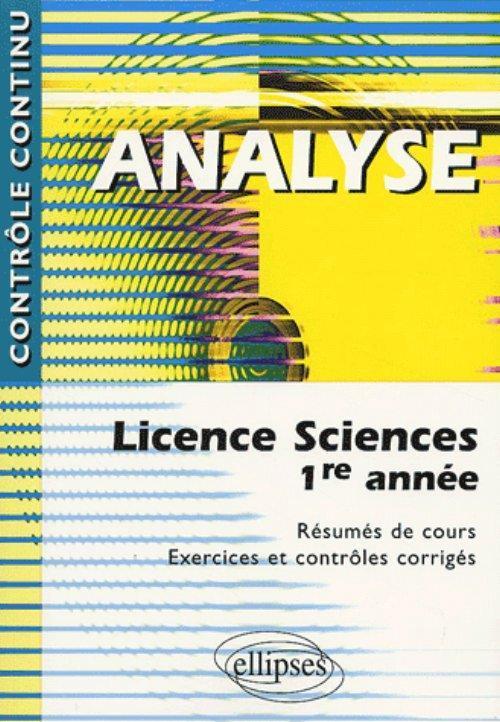 Kniha Analyse - Licence sciences 1re année Mignotte