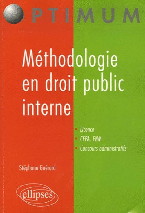 Book Méthodologie en droit public interne Guérard