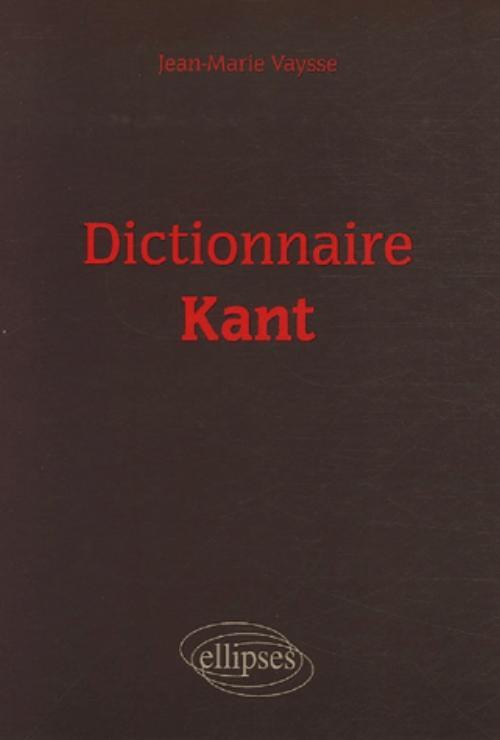 Knjiga Dictionnaire Kant Vaysse