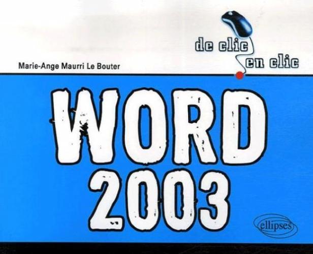 Book Word 2003 Le