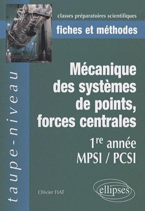 Kniha Mécanique des systèmes de points, forces centrales Fiat