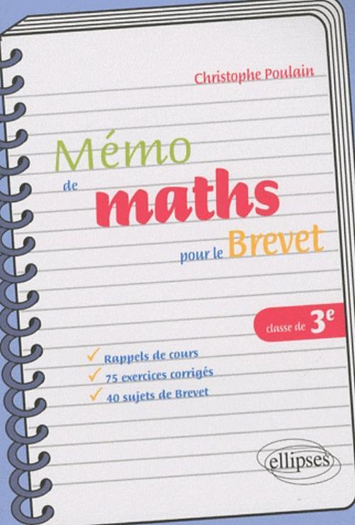 Kniha Mémo de mathématiques pour le brevet Poulain