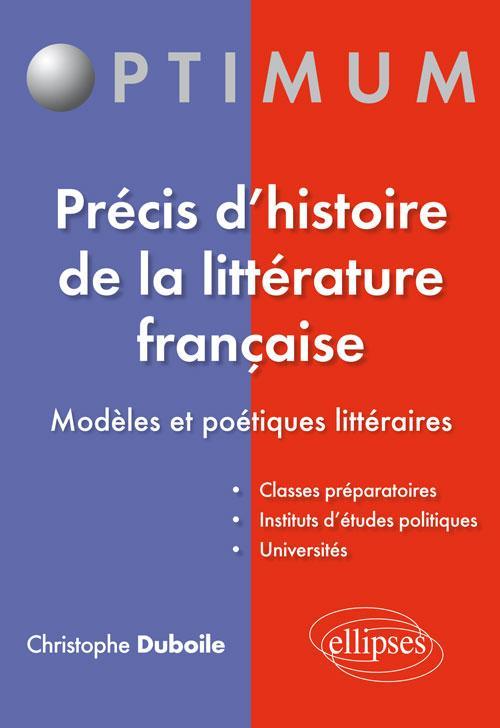 Carte Précis d'histoire de la littérature française Duboile