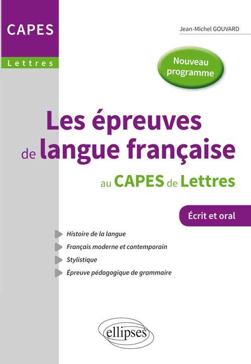 Kniha Les épreuves de langue française au Capes de lettres - Nouvelle épreuve Gouvard