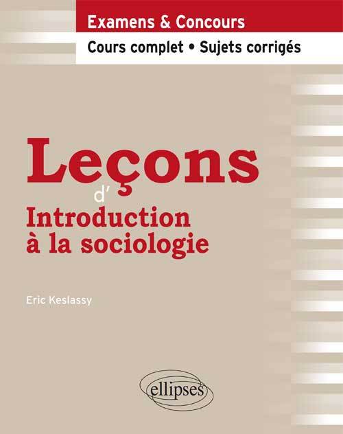 Kniha Leçons d’Introduction à la sociologie Keslassy