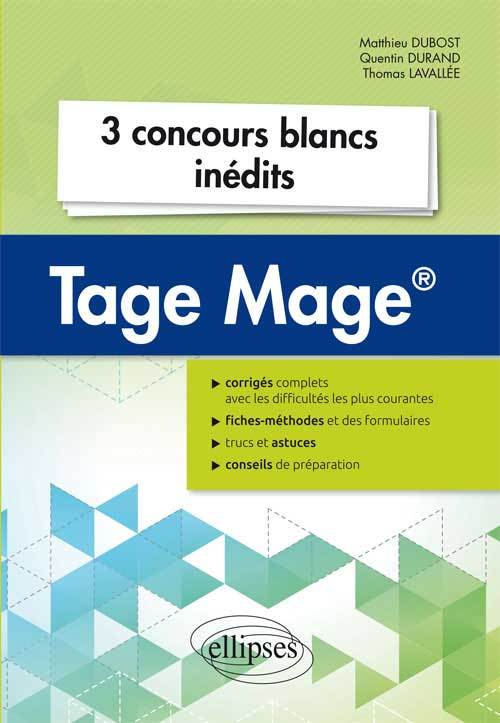 Carte 3 concours blancs Tage Mage® Dubost