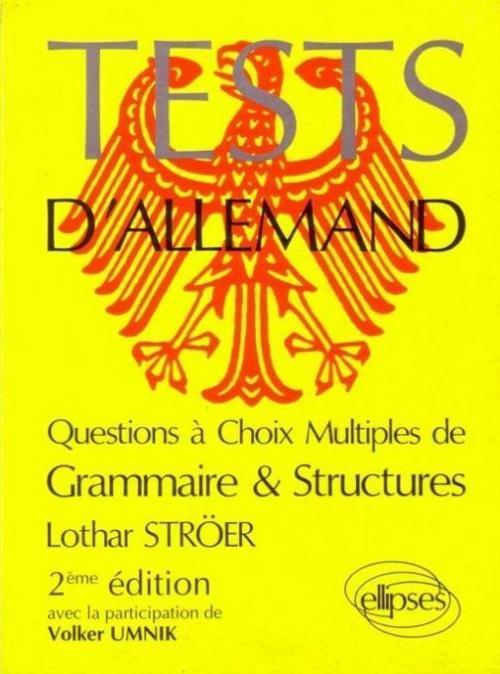 Carte Tests d'allemand QCM grammaire et structures StrÃ¶er