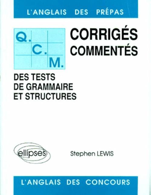 Knjiga QCM de grammaire et structures 84/88 - Tome 1 Lewis