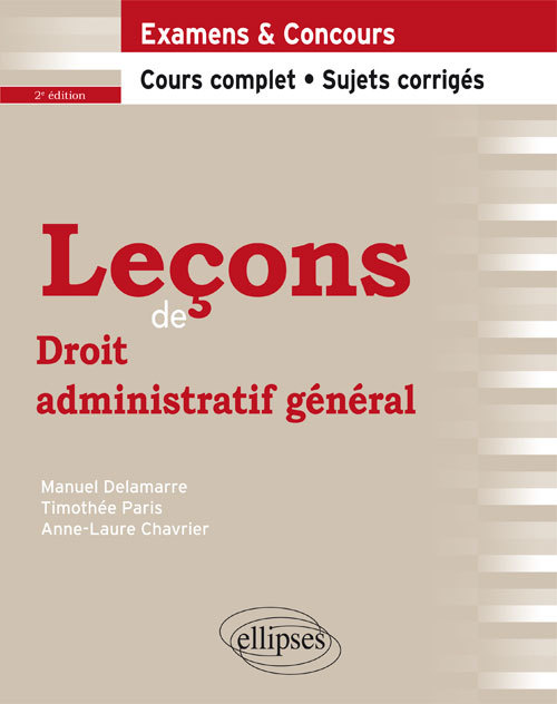 Könyv Leçons de Droit administratif général, 2e édition Delamarre