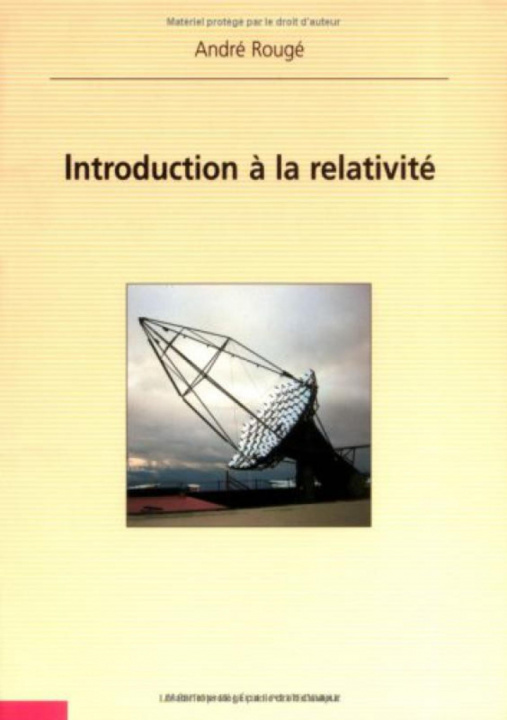 Book Introduction à la relativité Rougé