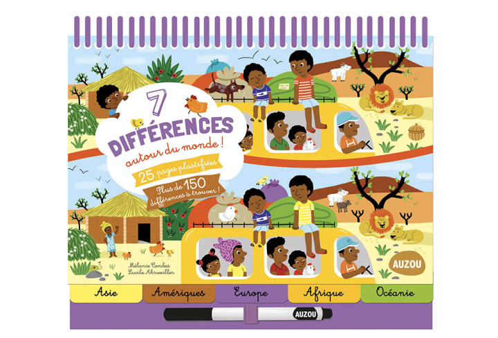 Knjiga 7 differences autour du monde (coll. bloc-notes) Combes/Ahrweill