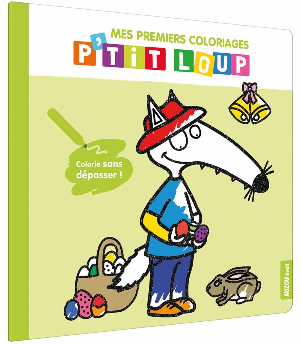 Carte P'tit loup - pâques Lallemand