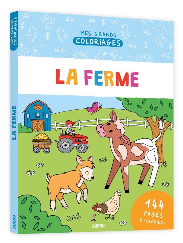 Kniha MON GRAND CAHIER DE COLORIAGES - LA FERME MALU LENZI