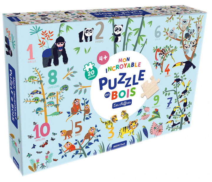 Gra/Zabawka Mon puzzle en bois géant ! les chiffres Emilie Lapeyre