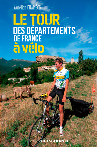 Carte Le Tour des départements de la France à vélo Chaméon Aurélien