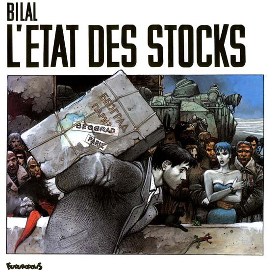 Kniha L'État des stocks Bilal