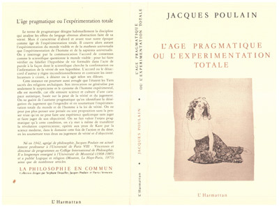 Kniha L'âge pragmatique ou l'expérimentation totale Poulain