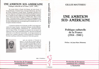 Kniha Une ambition sud-américaine Matthieu