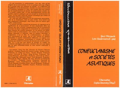 Könyv Confucianisme et sociétés asiatiques 
