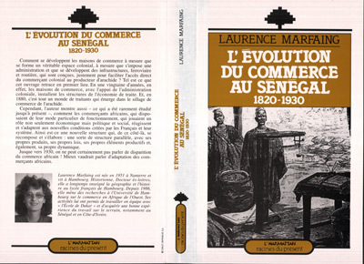 Kniha L'évolution du commerce au Sénégal 1820 - 1930 Marfaing