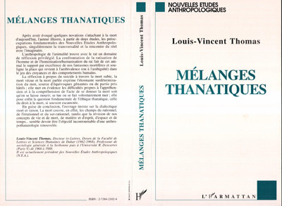 Book Mélanges thanatiques Thomas