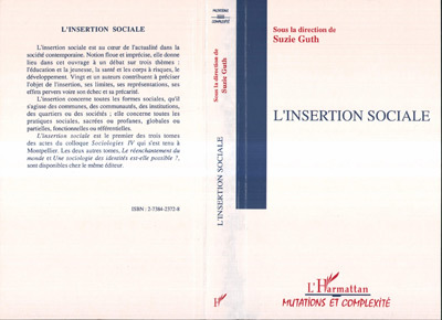 Book L'INSERTION SOCIALE Guth