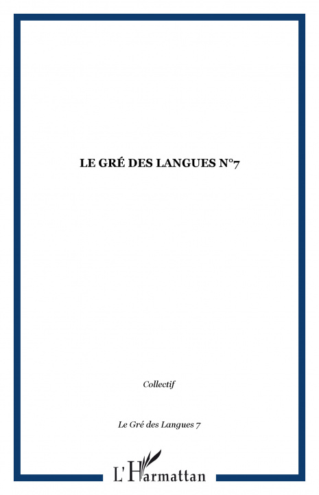 Knjiga Le Gré des Langues 