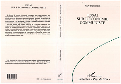 Buch Essai sur l'économie communiste Bensimon