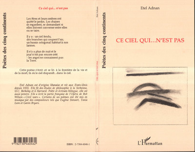 Livro Ce Ciel Qui N'est Pas Adnan