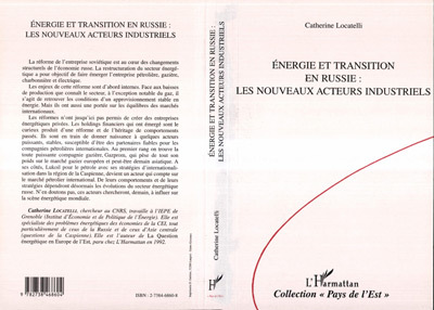 Kniha Energie et transition en Russie Locatelli
