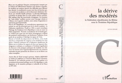 Knjiga La Dérive des Modérés Bernard