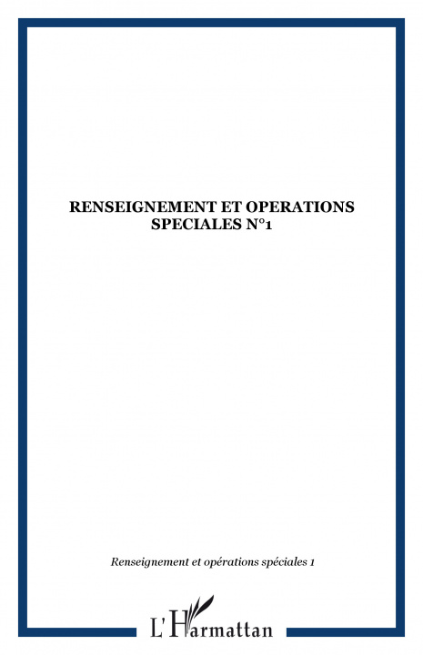 Knjiga Renseignement et opérations spéciales 