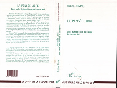 Boek LA PENSEE LIBRE Riviale