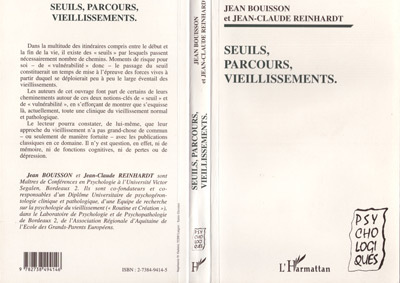 Kniha SEUILS, PARCOURS, VIEILLISSEMENTS Bouisson