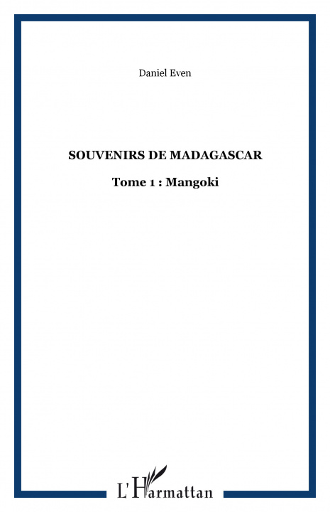 Kniha SOUVENIRS DE MADAGASCAR Even