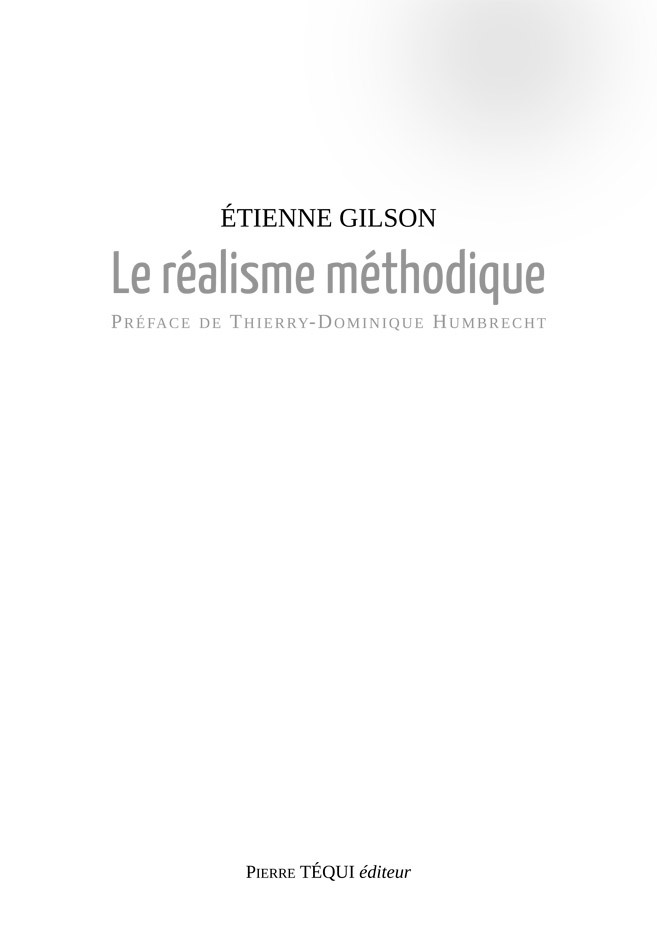 Kniha Le réalisme méthodique Gilson