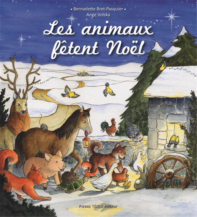 Carte Les animaux fêtent Noël Bernadette Bret-Pasq