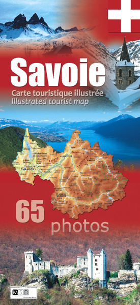 Carte Savoie - Carte touristique Illustrée SELIN