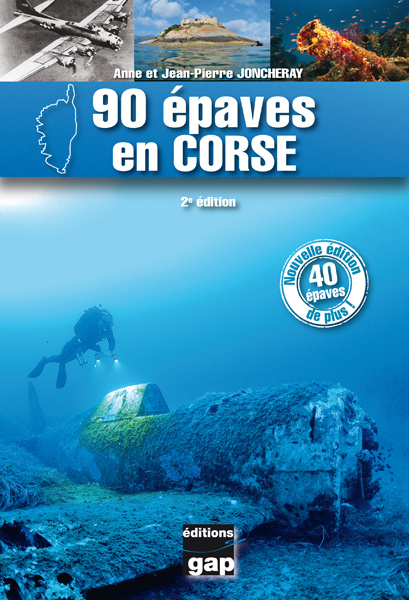 Carte 90 épaves en Corse - 2ème édition Joncheray