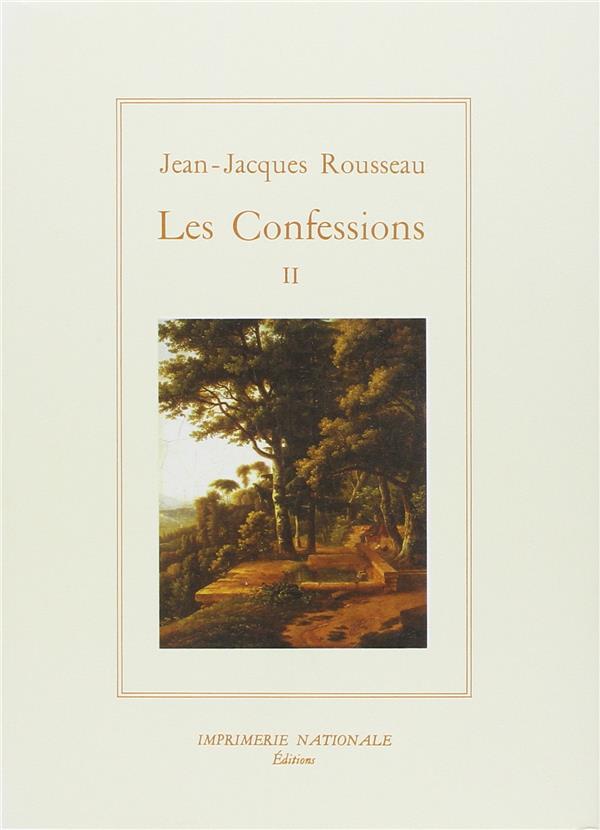 Kniha Les Confessions tome II rousseau jean-jacques