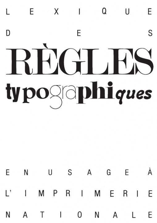 Книга Lexique des règles typographiques collegium