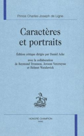Βιβλίο Caractères et portraits Ligne