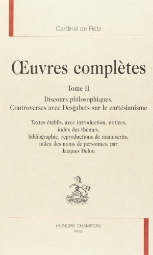Book Oeuvres complètes Retz