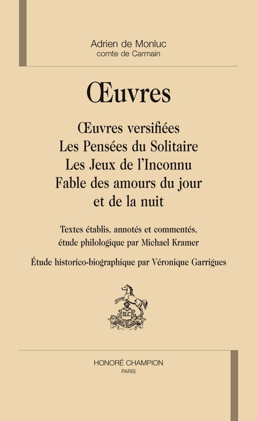 Knjiga Oeuvres Montluc