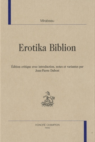 Βιβλίο Erotika biblion Mirabeau