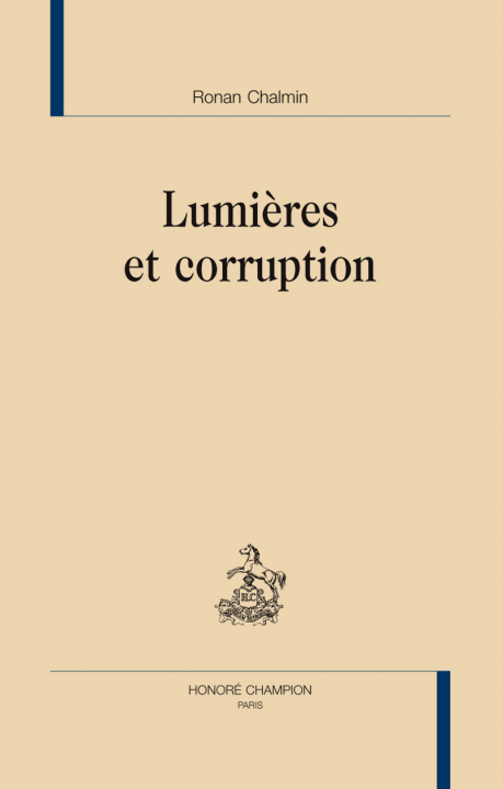 Kniha Lumières et corruption Chalmin