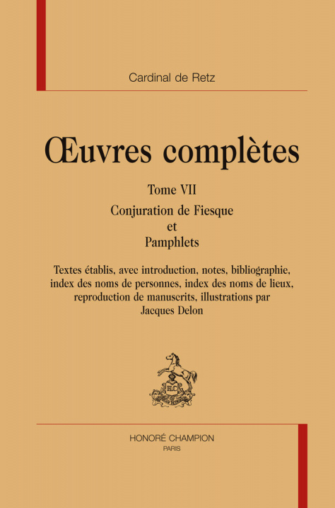 Book Oeuvres complètes Retz