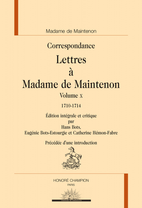 Libro Correspondance Maintenon