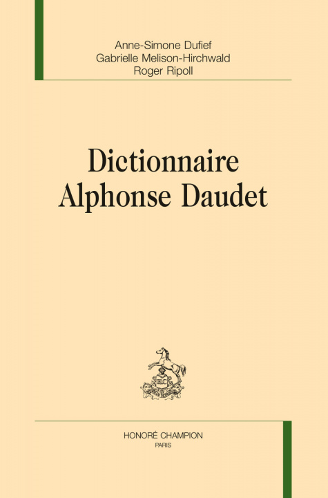 Kniha DICTIONNAIRE ALPHONSE DAUDET DUFIEF