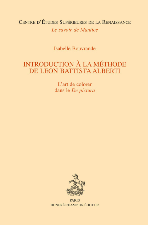 Kniha INTRODUCTION A LA MÉTHODE DE LEON BATTISTA ALBERTI BOUVRANDE